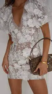 Elliat - Zayla Dress White - Size 12 for rent on The Volte - main image