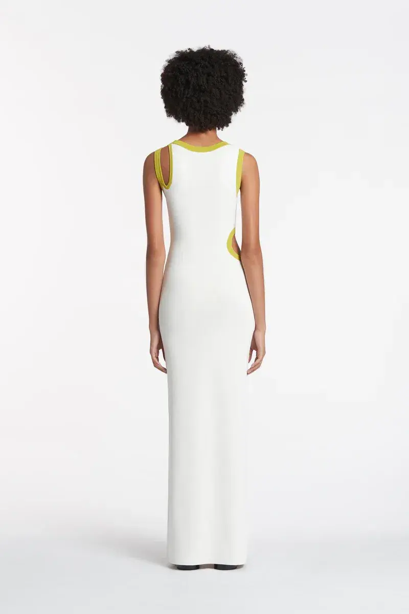 Sir the Label Cut Out Evalina Dress White Size 0/Au 6 for rent on The Volte - main image