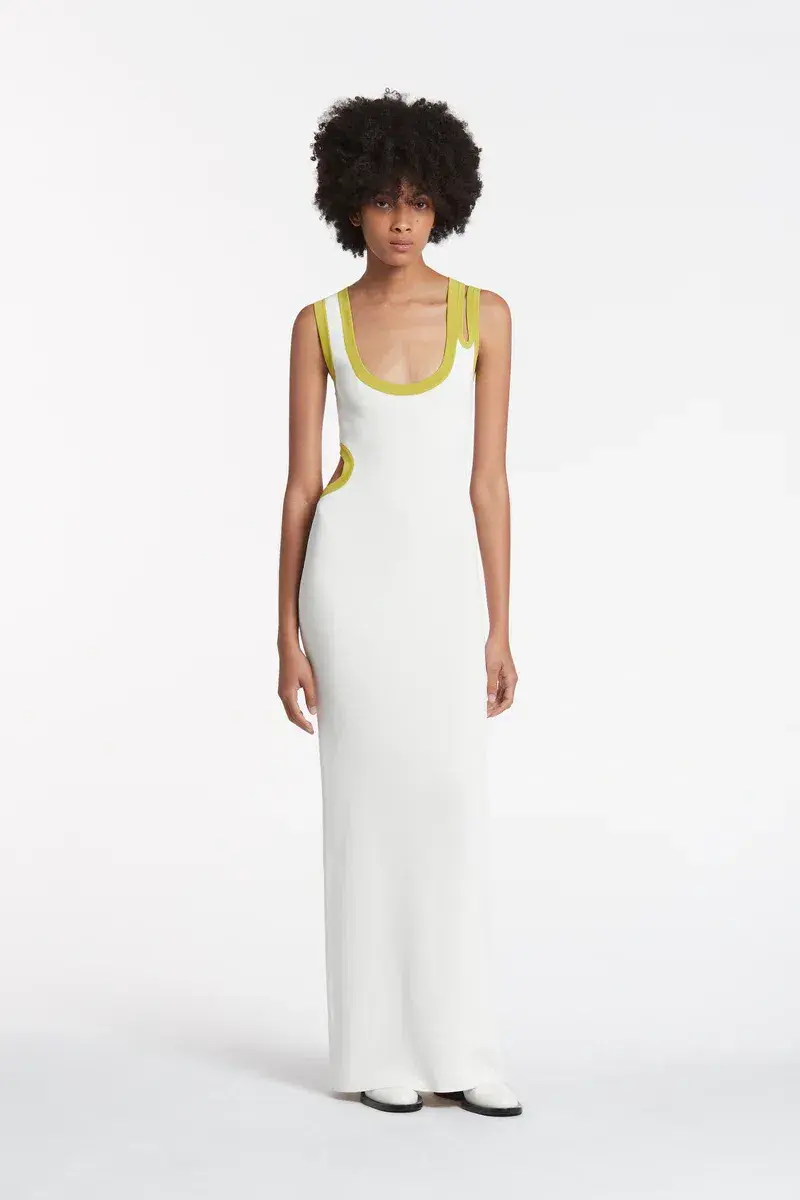 Sir the Label Cut Out Evalina Dress White Size 0/Au 6 for rent on The Volte - main image