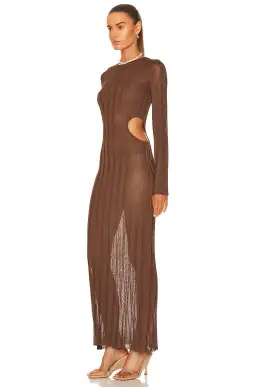 Sir the Label Aya Cut Out Dress Chocolate Size 1 / AU 8 for rent on The Volte - image 2