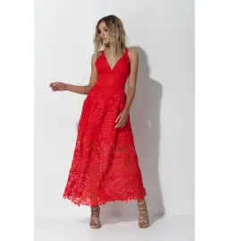 Mossman The Spanish Fling Dress Red Size AU 6 for rent on The Volte - image 1