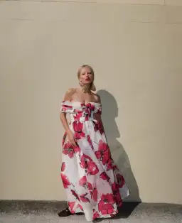 Aje Cordelia Corseted Maxi Dress Falling Floral Size 10 for rent on The Volte - image 1