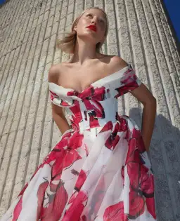 Aje Cordelia Corseted Maxi Dress Falling Floral Size 10 for rent on The Volte - image 4