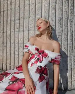 Aje Cordelia Corseted Maxi Dress Falling Floral Size 10 for rent on The Volte - image 2