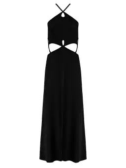 Christopher Esber Looped Cutaway Sleeveless Dress Black Size 8 for rent on The Volte - image 2