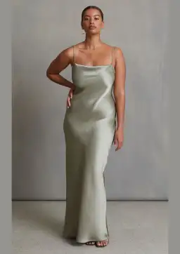 Bec & Bridge The Dreamer Tie Maxi Dress Sage Size 10 for rent on The Volte - image 1