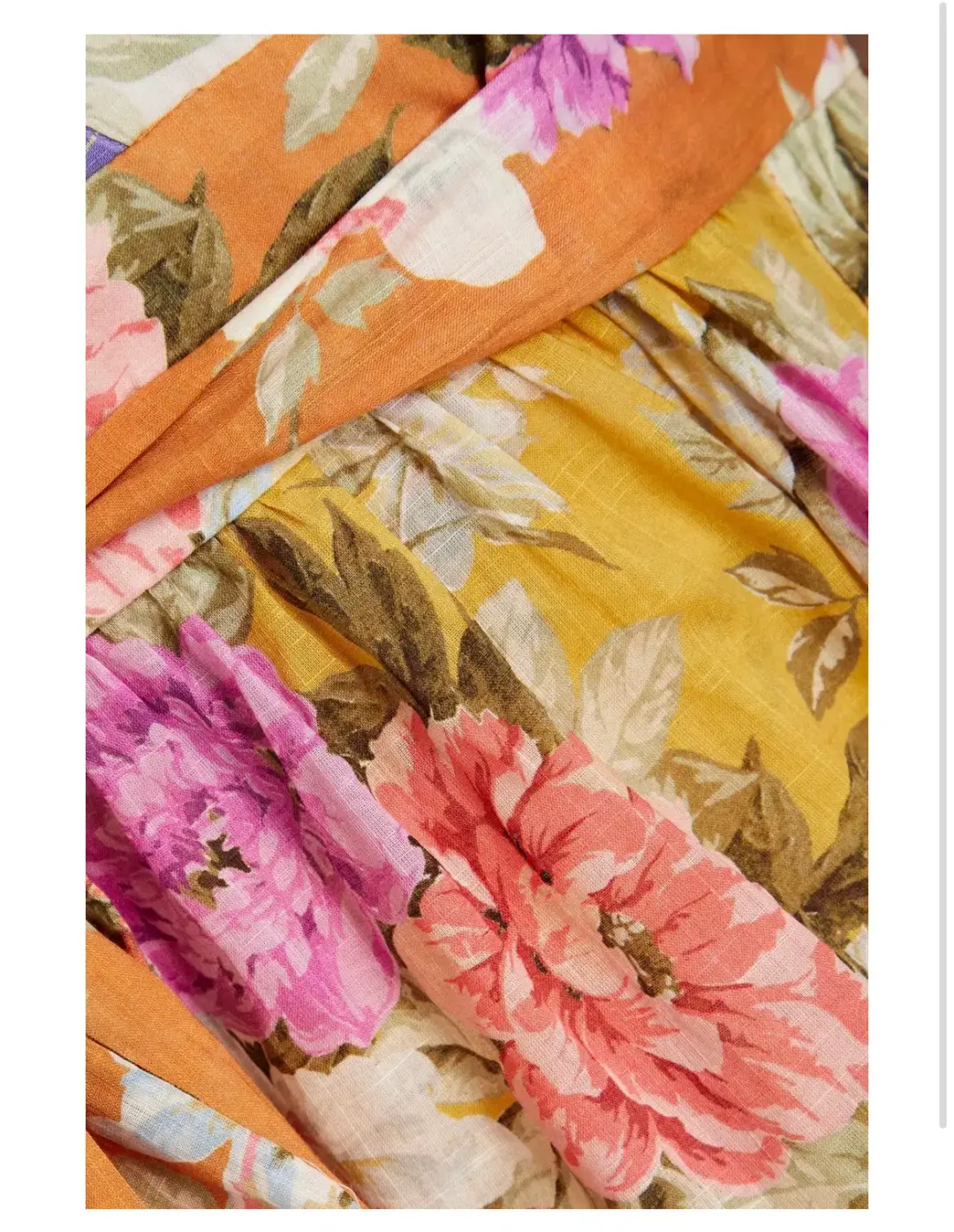 Zimmermann Pattie Wrap Mini Dress Floral Size 3/ Au 14 for rent on The Volte - main image