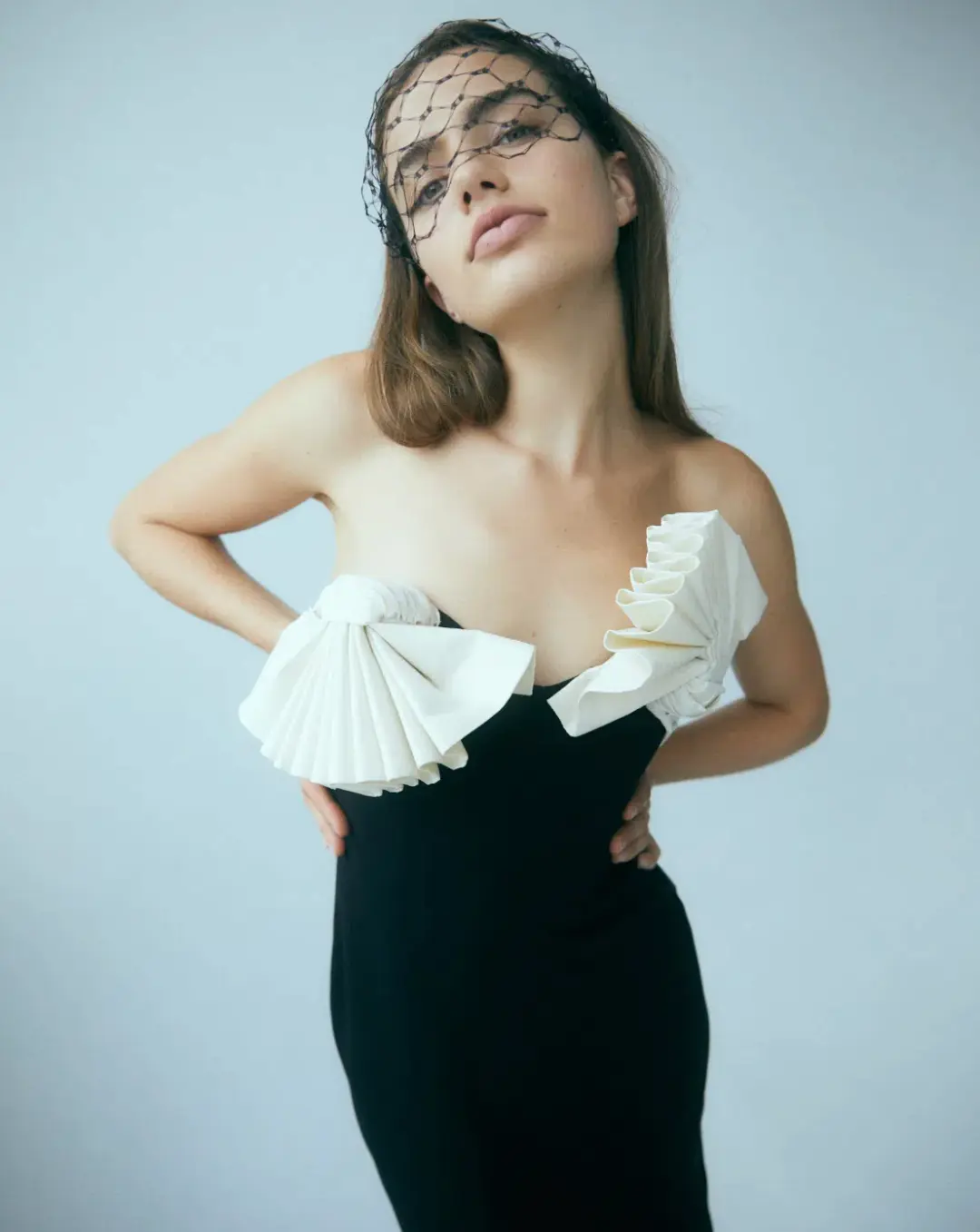 Rachel Gilbert Lavina Midi Dress Black/White Size 1 / AU 8 for rent on The Volte - main image