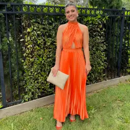 L'Idee Renaissance Split Gown in Tangelo Size XS / AU 6 for rent on The Volte - image 5