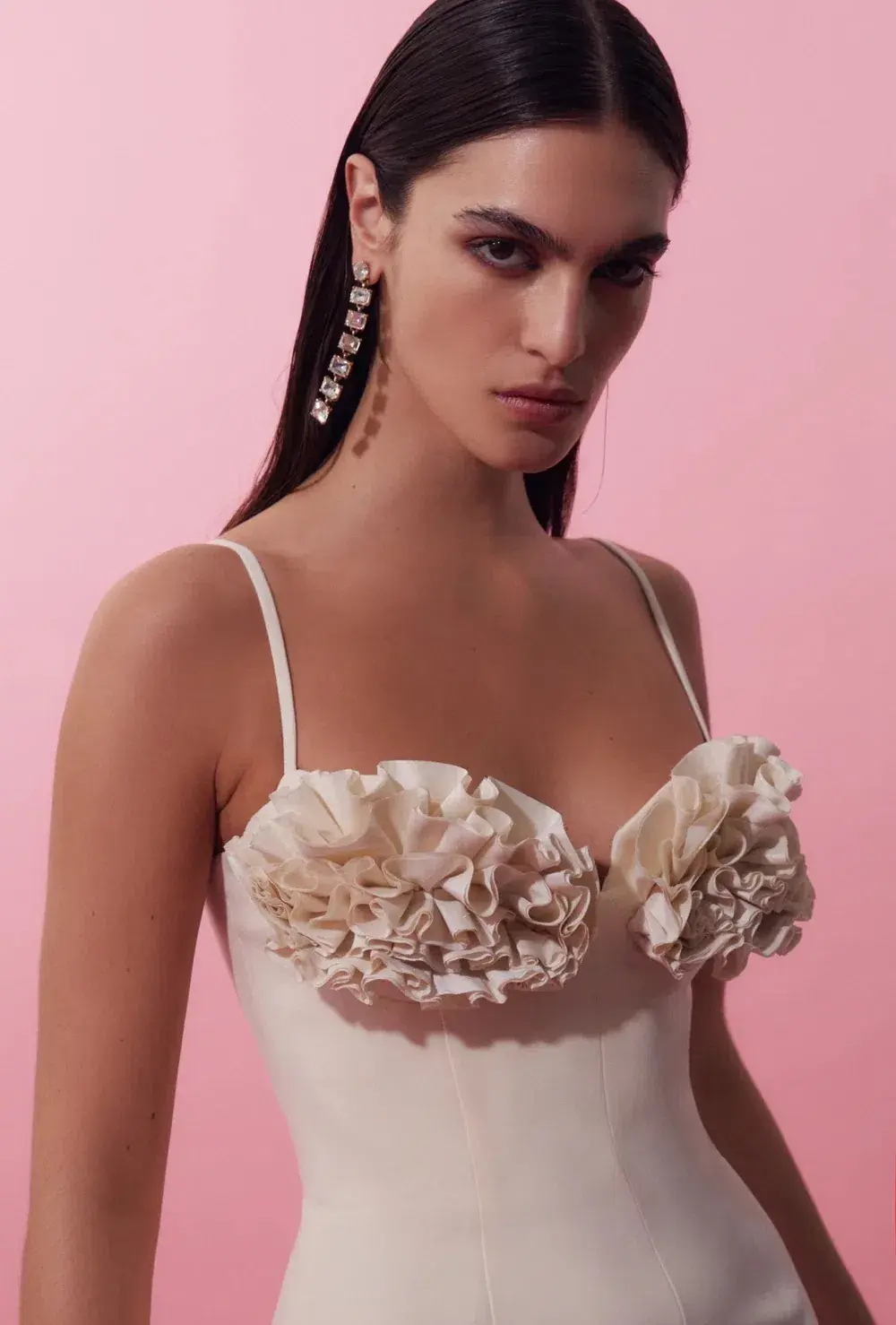 Rachel Gilbert Margot Mini Dress in Coconut Size 1 / AU 8 for rent on The Volte - main image