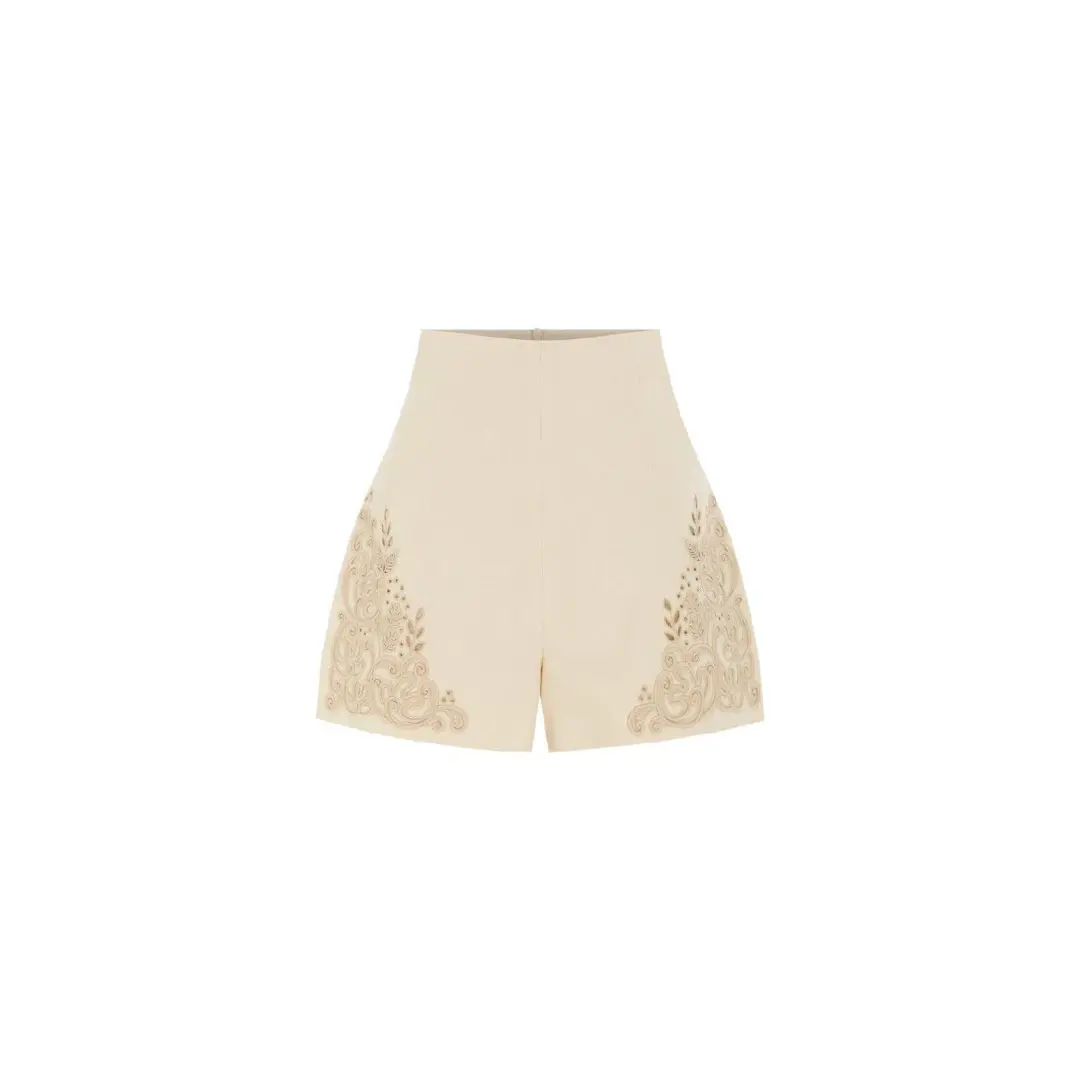 Alemais Violeta Shorts Cream Size AU 8 for rent on The Volte - main image