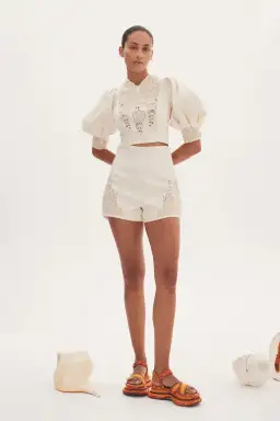 Alemais Violeta Shorts Cream Size AU 8 for rent on The Volte - image 1
