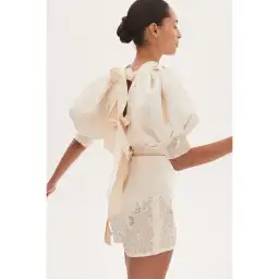 Alemais Violeta Shorts Cream Size AU 8 for rent on The Volte - image 2