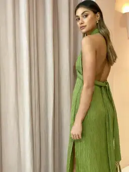 Savannah Morrow Verita Dress in Agave Size 8 for rent on The Volte - image 4