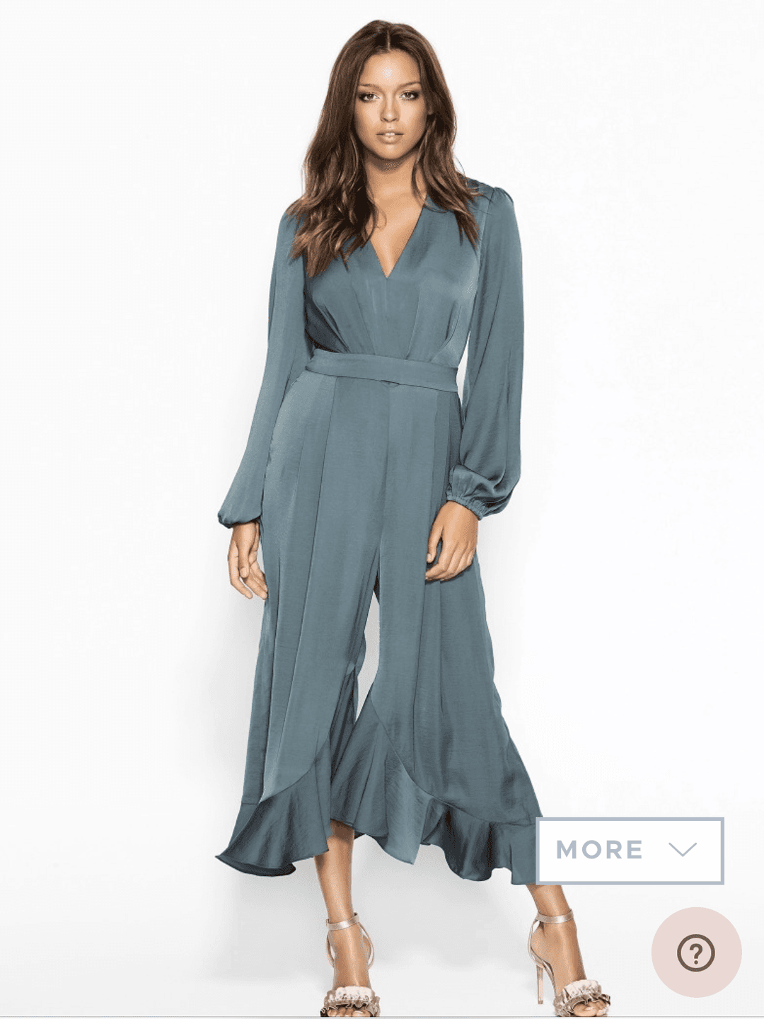 Sheike oxford jumpsuit grey blue 6 for rent on The Volte - main image