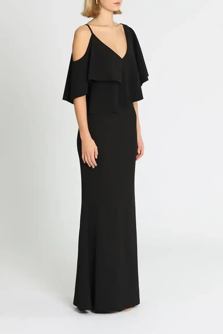 Pasduchas Irreplaceable Gown Black Size 10 for rent on The Volte - main image
