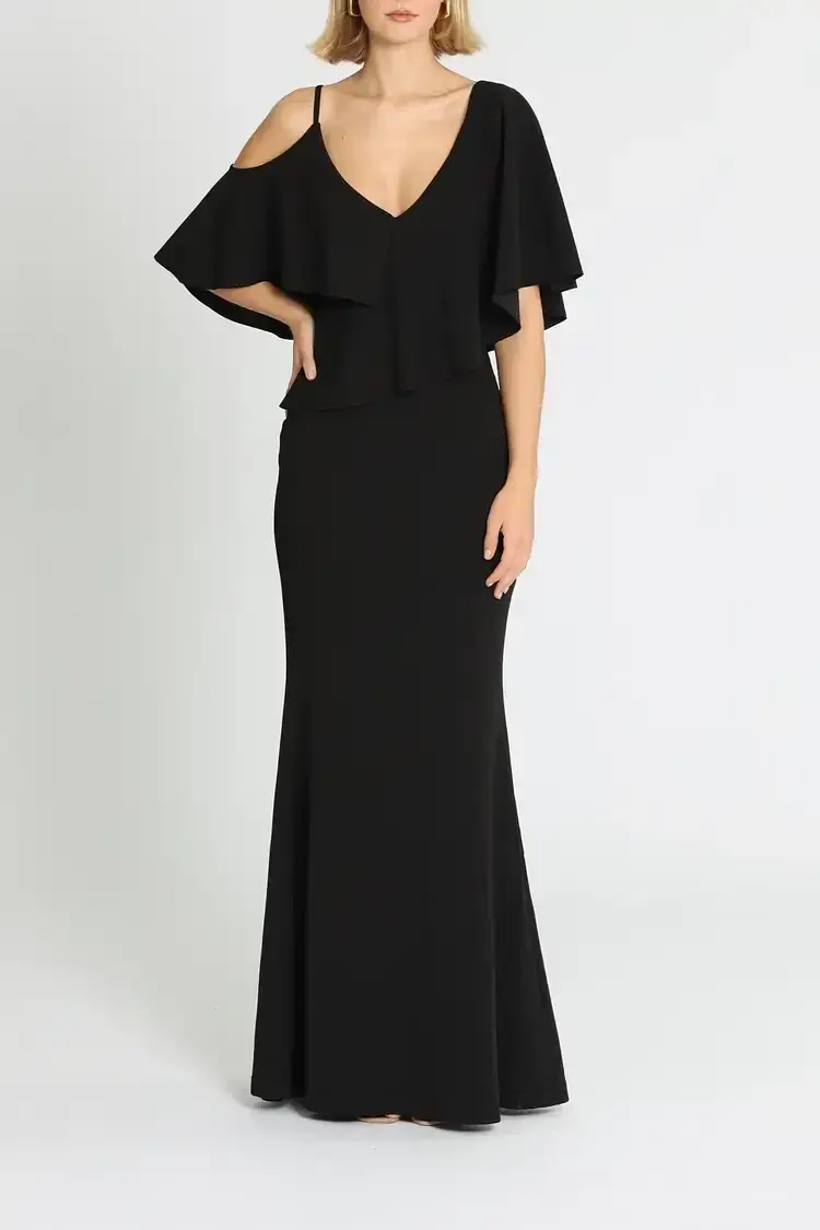 Pasduchas Irreplaceable Gown Black Size 10 for rent on The Volte - main image
