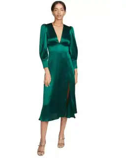 Reformation Keats Dress Emerald Size AU 10