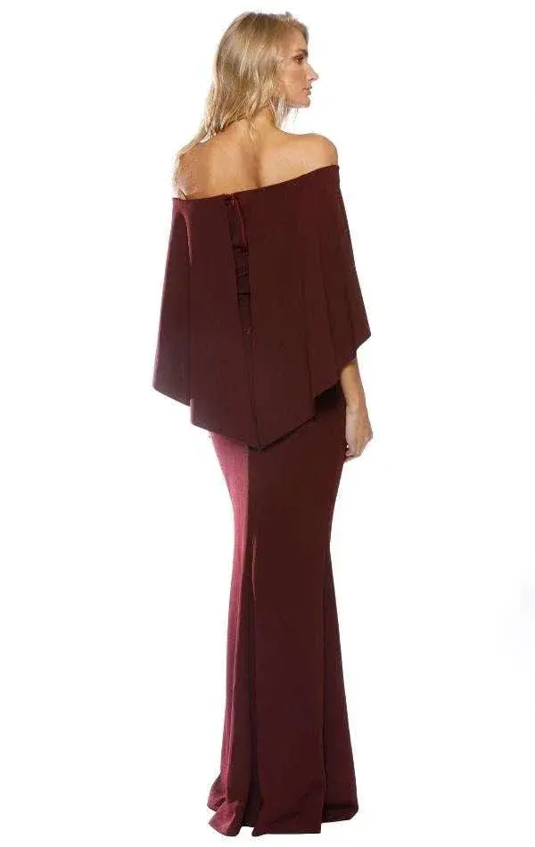 Pasduchas Composure Gown in Wine Size 6 for rent on The Volte - main image