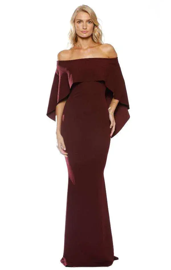 Pasduchas Composure Gown in Wine Size 6 for rent on The Volte - main image