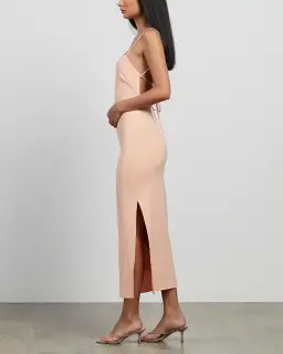 Bec & Bridge Maddison Midi Dress Peach Size 8 for rent on The Volte - image 2