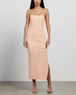 Bec & Bridge Maddison Midi Dress Peach Size 8 for rent on The Volte - image 1