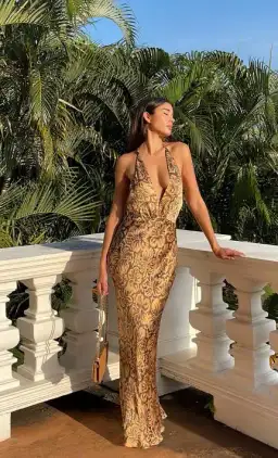 Bec & Bridge Samara Halter Maxi Dress Floral Size 6 for rent on The Volte - image 2