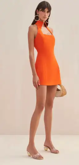 Cult Gaia Akaia Mini Dress Orange Size L / AU 12 for rent on The Volte - image 3