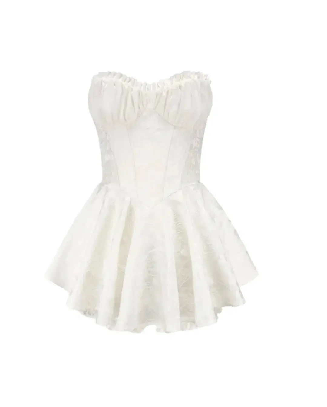 Nana Jacqueline Airina Mini Dress White Size 8 for rent on The Volte - main image