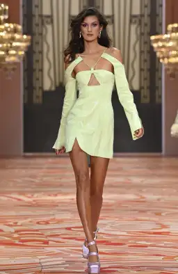 Alice McCall Night Sky Mini Dress Green Sequin for rent on The Volte - image 1