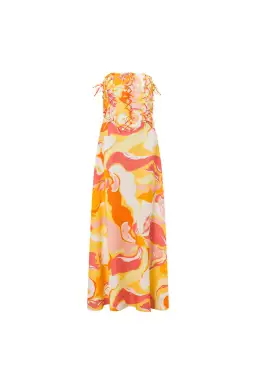 Zaco Kahlo Maxi Dress in Calista Sunset Size M / AU 10 for rent on The Volte - image 5