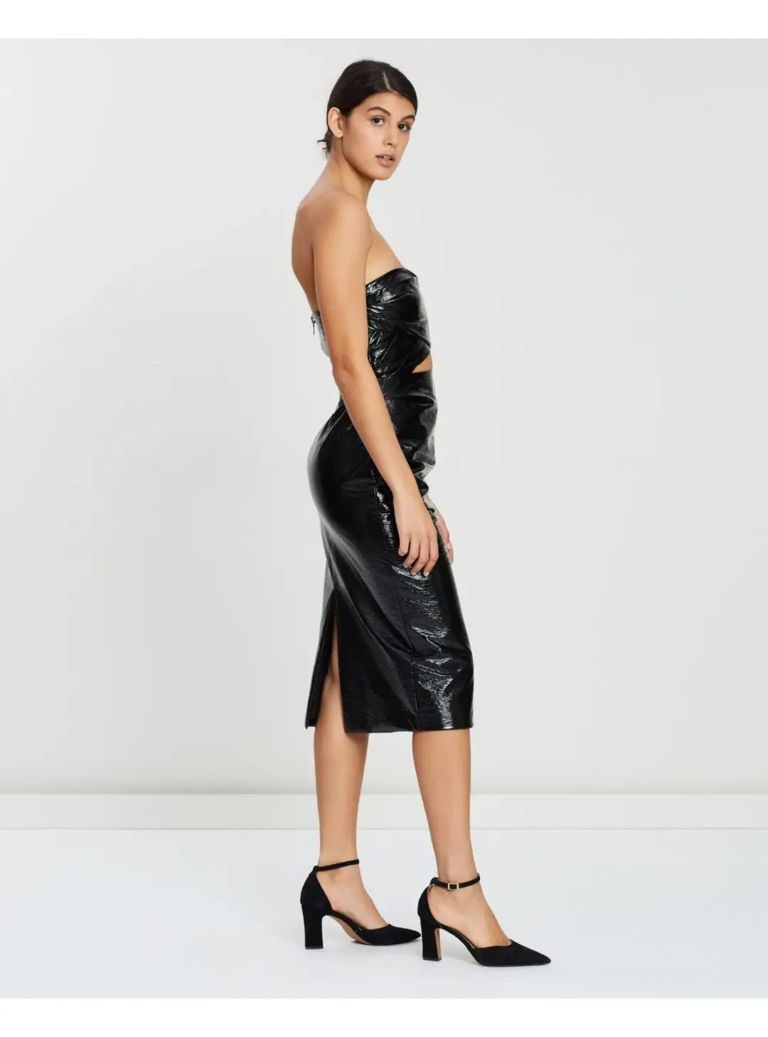 Bec & Bridge Finn Midi Dress Black Size AU 6 for rent on The Volte - main image