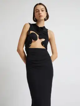 Christopher Esber Venus Tank Dress Black Size 6 for rent on The Volte - image 4