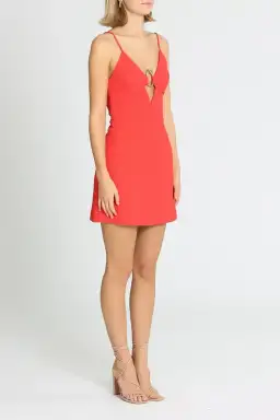 Rebecca Vallance Romy Mini Dress Red Size 8