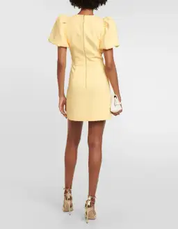 Rebecca Vallance Chloe Bow Mini Dress Yellow Size 8 for rent on The Volte - image 2