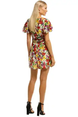 Talulah The Blossom Mini Dress Cloud Dancer Multi Print Size 12 for rent on The Volte - image 3