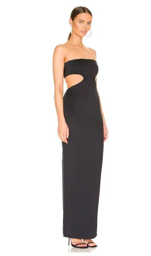 Natalie Rolt Carmen Gown Black Size 8 for rent on The Volte - main image