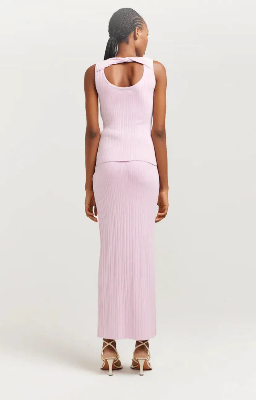 Henne Romee Knit Set Musk Pink Size 8 for rent on The Volte - main image