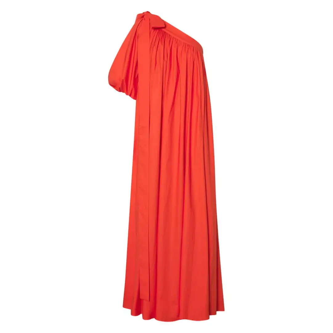 Oroton One Shoulder Dress Red Size AU 8 for rent on The Volte - main image