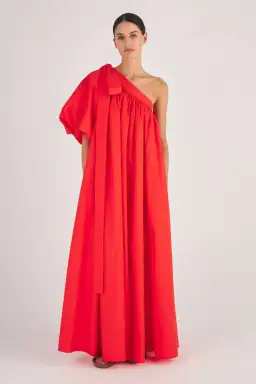 Oroton One Shoulder Dress Red Size AU 8 for rent on The Volte - image 1