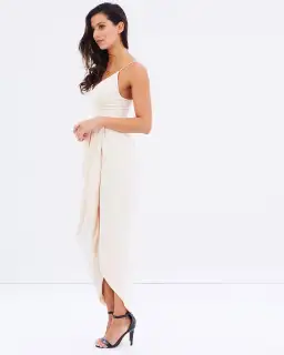 Shona Joy Core Cocktail Draped Maxi Dress Ballet Size 14 for rent on The Volte - image 3