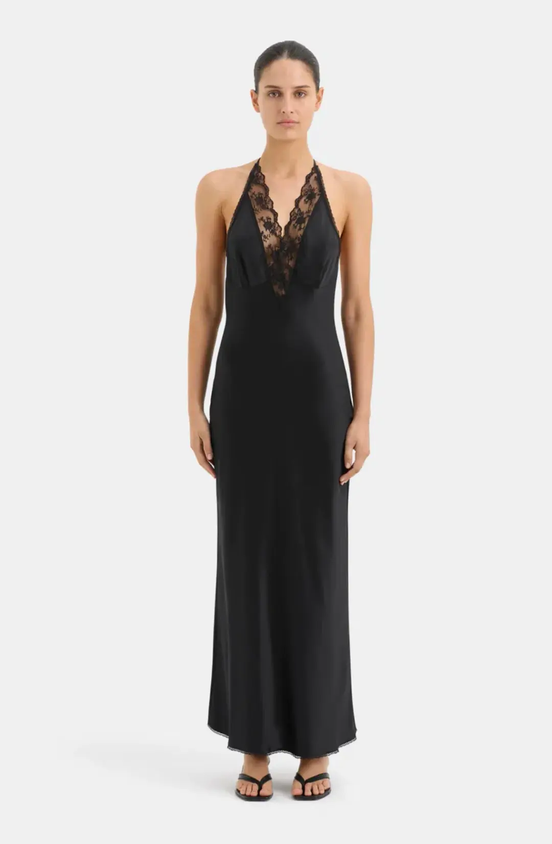 Sir the Label This Aries Halter Gown in Black Size 1 /Au 8 for rent on The Volte - main image