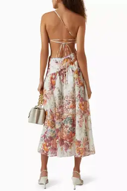 Zimmermann The Pattie Asymmetric Dress in Cream Floral Size 2/AU 12 for rent on The Volte - image 2