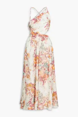 Zimmermann The Pattie Asymmetric Dress in Cream Floral Size 2/AU 12 for rent on The Volte - image 4