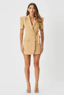 Bianca & Bridgett Rori Blazer Dress Camel Size 14