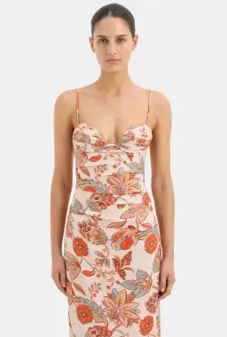 Sir The Label Noemi Balconette Midi Dress Floral Size 1/Au 8 for rent on The Volte - image 4