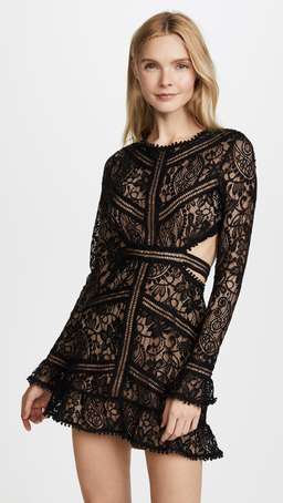 Emerie Cut Out Dress Black for rent on The Volte - image 1