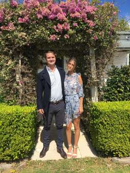 ALICE MCCALL Blue Printed Dress Size 6