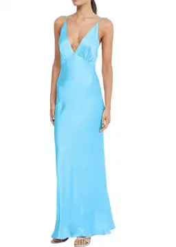 Bec & Bridge Lorelai V Maxi Dress Blue Size 10