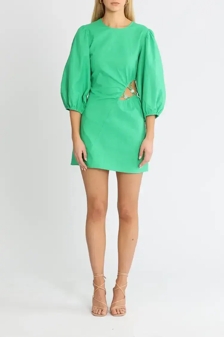 Suboo Elodie Mini Dress Green Size 10 for rent on The Volte - main image